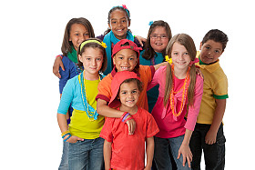 group of kids looking at camera and smiling